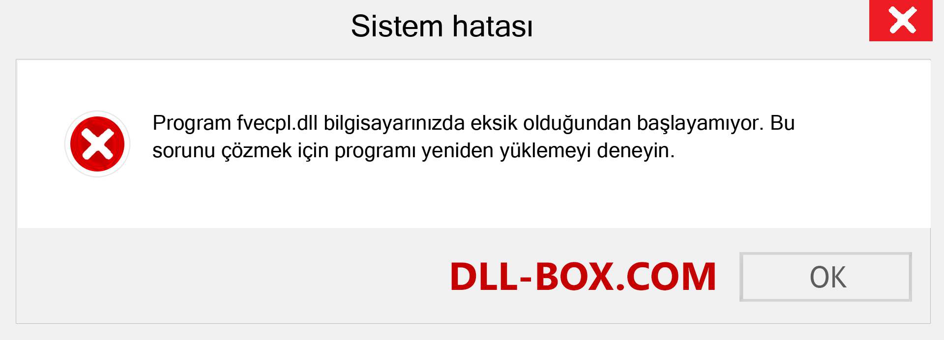 fvecpl.dll dosyası eksik mi? Windows 7, 8, 10 için İndirin - Windows'ta fvecpl dll Eksik Hatasını Düzeltin, fotoğraflar, resimler